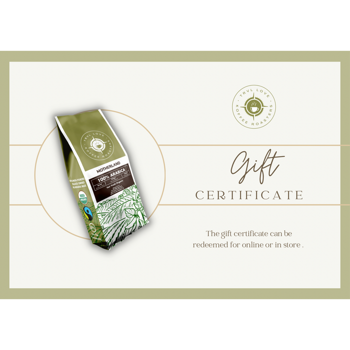 Trvl Love Koffee Gift Card