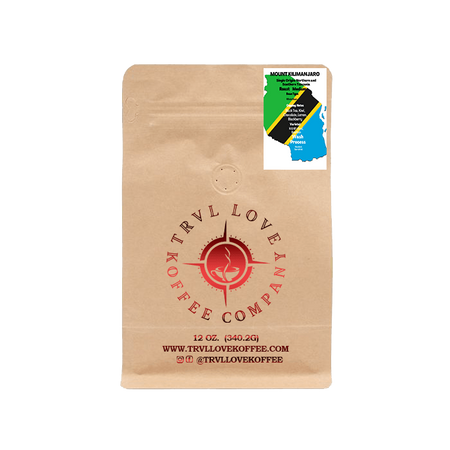 Mount Kilimanjaro | Single Origin | Seasonal Coffee Passport,Whole Bean-12 oz,Single Origin,Trvl Love Koffee,Trvl Love Koffee